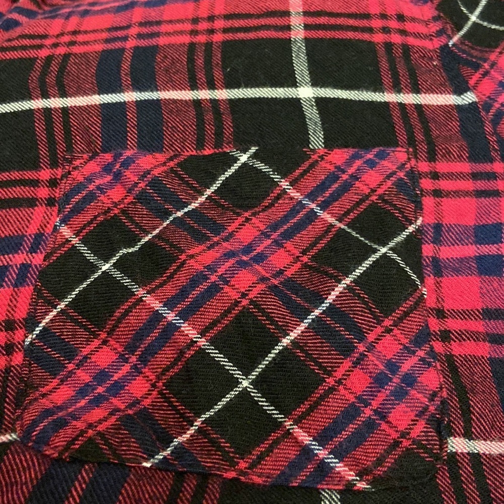 Rails Size Small Brock Plaid Raw Hem Flannel Butt… - image 5